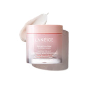 LANEIGE jar front view showing sleeping mask for overnight firming benefit
