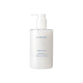LANEIGE front bottle view showing refillable design and hydration benefit