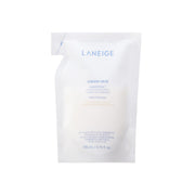 LANEIGE front bottle showing sleek refillable design and travel-friendly use