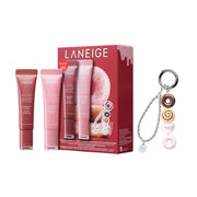 LANEIGE front packaging of the Donut Delight duo showing product and keychain benefits