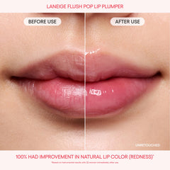 LANEIGE glossy gel texture swiped on skin showing cooling, lightweight formula
