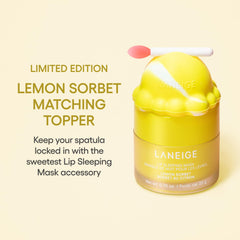 LANEIGE topper with spatula secured for clean, convenient application