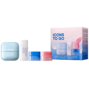LANEIGE front packaging displaying all four minis and travel convenience