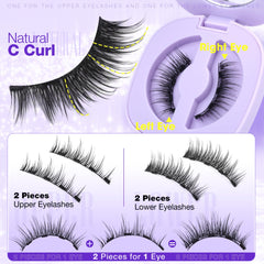 LANFLOWER close-up of lash fibers highlighting lightweight natural texture