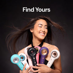 L'ANGE HAIR Axia HaloRing close-up of controls and smart memory for consistent, easy settings