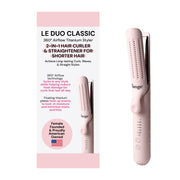 L'Ange Hair front view of Le Duo styler showing blush finish and ergonomic grip