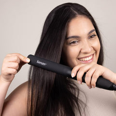 L'ANGE HAIR rounded edge demo creating soft curls for versatile styling benefit