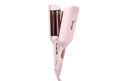 L'ANGE HAIR SculptWaver front view showing blush finish and ergonomic shape, visually appealing and user-friendly