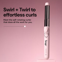 L'ANGE HAIR close-up of 32mm titanium barrel highlighting smooth glide and shine