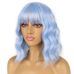 LANICE side profile of loose wavy shoulder-length bob for natural movement