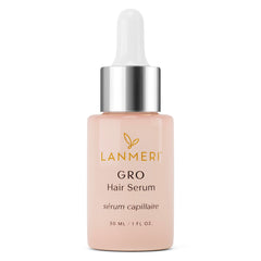Lanmeri bottle front view showcasing clean vegan packaging and benefits