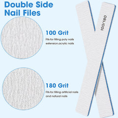 Lanties file shaping a nail demonstrating quick, precise shaping