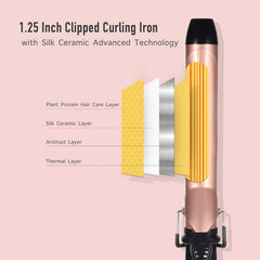 LANVIER clamp and tip detail enabling secure grip and precise styling