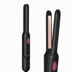 LANVIER front view of compact styler showing slim profile and ergonomic grip for precision