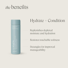L’ANZA creamy conditioner texture indicating hydration and slip