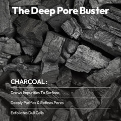 LAPCOS charcoal mask close-up texture highlighting thin breathable sheet