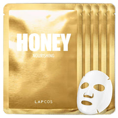 LAPCOS honey sheet front packaging showing pack of five for convenient use
