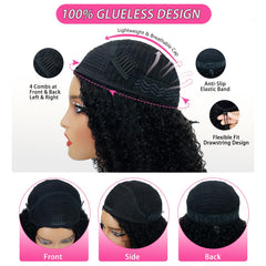 Larhali side profile on model demonstrating natural hairline and seamless blend