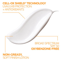 La Roche-Posay ingredient label highlighting zinc oxide and titanium dioxide