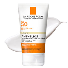 La Roche-Posay front packaging showing SPF 50 protection and gentle formula
