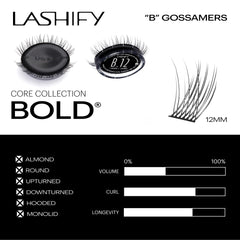Hand holding Lashify cartridge to show scale and portability for at-home use