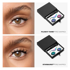 Lashify Pre-Mapped Gossamer lashes layout showing guided segments for easy application
