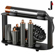 Lasvea holder front view showing organized Airwrap attachments and quick access benefit