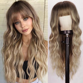 Lativ front view showing natural hairline and flattering ombré benefit