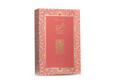 Lattafa Ajwad Pink to Pink cap detail emphasizing finish and premium presentation