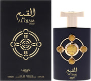 Lattafa bottle front view showing elegant gold label and instant visual appeal