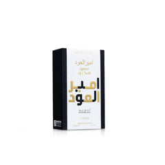 Lattafa Ameer Al Oud cap and spray nozzle detail for easy application benefit