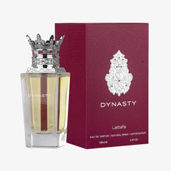 Lattafa angled bottle highlighting elegant silhouette and premium finish
