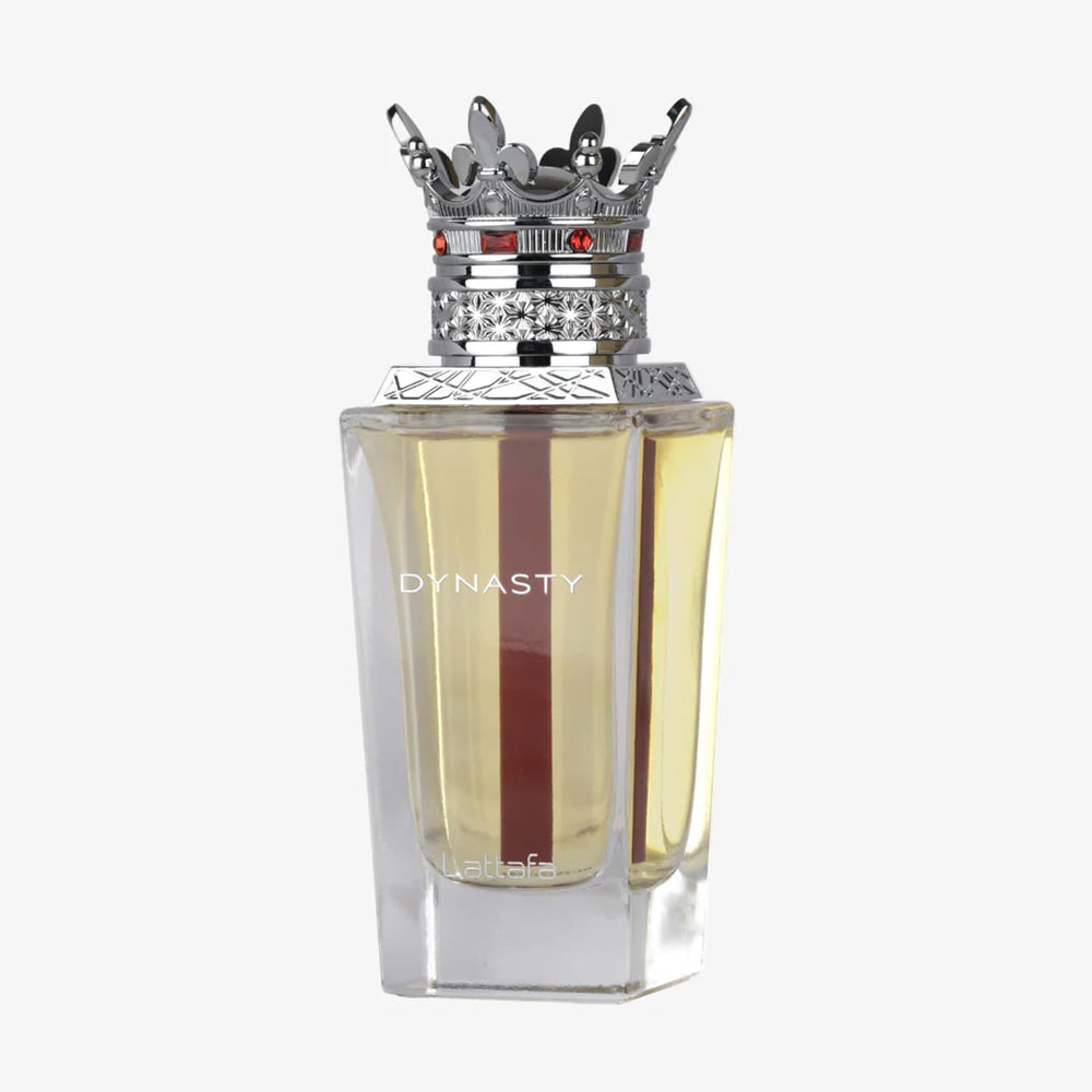 Lattafa bottle front view showing sleek design and gift appeal