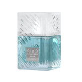 Lattafa Khamrah Waha front bottle view showing elegant design and confident appeal
