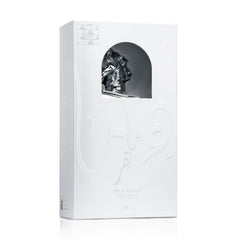Lattafa Maahir Legacy spray action releasing a fine mist, brand fresh application benefit