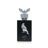 Lattafa Pride Shaheen Silver front bottle view showing sleek design and gift-ready look