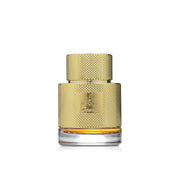Lattafa Qaa'ed front bottle showing elegant design and lasting impression