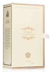 Lattafa perfume spray in motion demonstrating fine mist and easy application