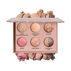 LAURA GELLER palette front view open showing full face selection and travel convenience