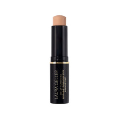 LAURA GELLER front view of foundation stick showing brand and portable design benefit