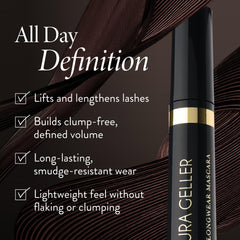 LAURA GELLER NEW YORK wand and bristles demonstrating even coating benefit