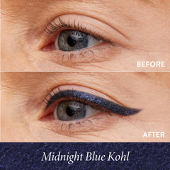 LAURA GELLER close-up of creamy midnight blue texture for smooth application