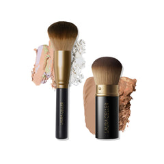 LAURA GELLER NEW YORK front view of brush set showing compact packaging and convenience