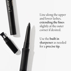LAURA GELLER texture swatch of Smoky Night showing creamy pigment and intense payoff benefit