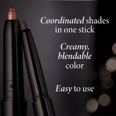 LAURA GELLER open dual-ended stick showing bronze shadow and copper liner