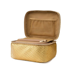 LAURA GELLER NEW YORK close-up of elastic brush holders showing secure brush protection benefit