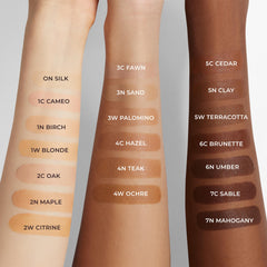 Laura Mercier swatch on arm for 2C Oak showing natural coverage