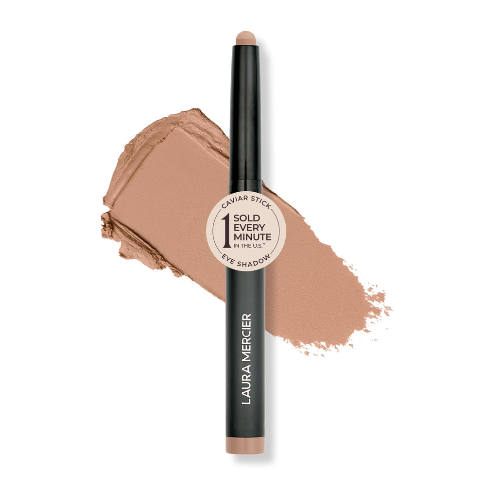 Laura Mercier front packaging showing caramel matte stick for easy storage