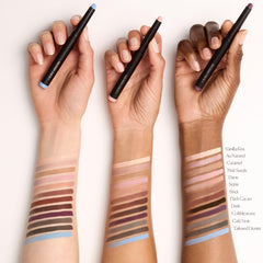 Laura Mercier close-up of stick tip showing creamy texture and payoff