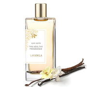 Lavanila front bottle showing elegant design and visible vanilla scent benefit